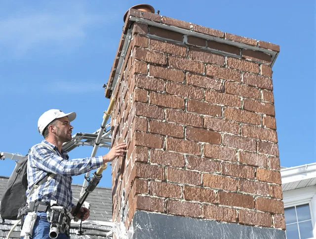 Brickwork for a chimney rebuild by West Hartford Chimney Sweep in West Hartford, CT