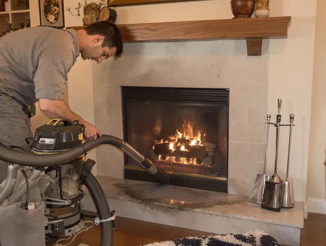Routine fireplace upkeep by West Hartford Chimney Sweep in West Hartford, CT