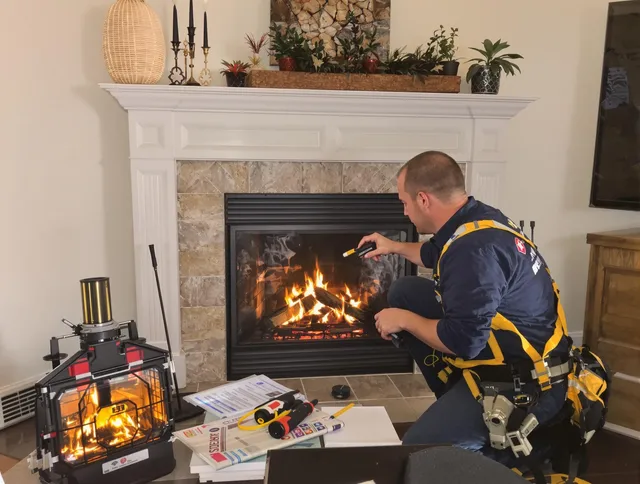Safety-focused fireplace inspection by West Hartford Chimney Sweep in West Hartford, CT